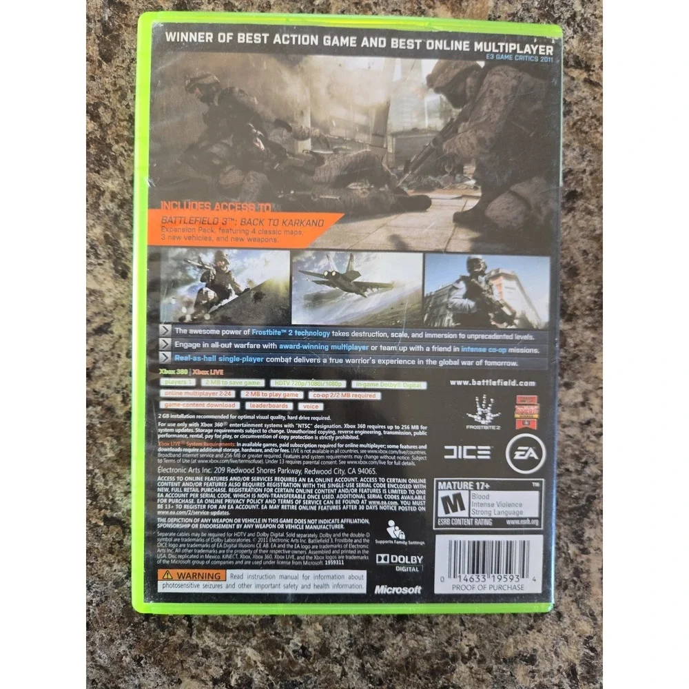 Battlefield 3 - Limited Edition for Xbox 360 - Microsoft Xbox 360